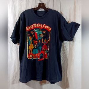 XL Easy Bake Coven Graphic Unisex Black T-Shirt Halloween Creepy Co